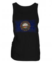 New Hampshire State Distressed Flag Ladies Vest