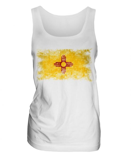 New Mexico State Distressed Flag Ladies Vest