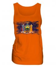 New York State Distressed Flag Ladies Vest