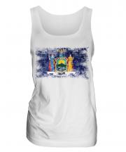 New York State Distressed Flag Ladies Vest