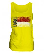 North Carolina State Distressed Flag Ladies Vest