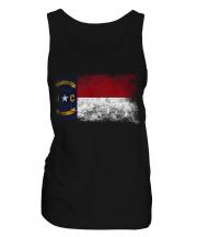 North Carolina State Distressed Flag Ladies Vest
