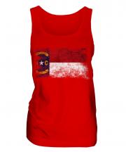 North Carolina State Distressed Flag Ladies Vest