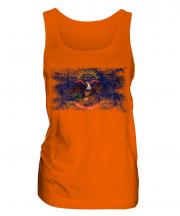 North Dakota State Distressed Flag Ladies Vest