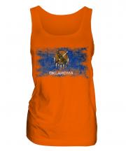 Oklahoma State Distressed Flag Ladies Vest