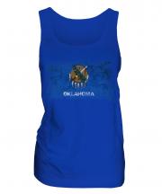 Oklahoma State Distressed Flag Ladies Vest