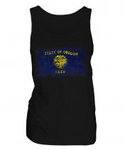 Oregon State Distressed Flag Ladies Vest