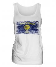 Oregon State Distressed Flag Ladies Vest