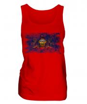 Pennsylvania State Distressed Flag Ladies Vest