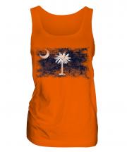 South Carolina State Distressed Flag Ladies Vest