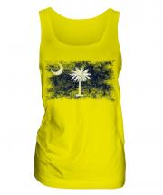 South Carolina State Distressed Flag Ladies Vest