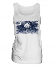 South Carolina State Distressed Flag Ladies Vest