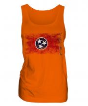 Tennessee State Distressed Flag Ladies Vest