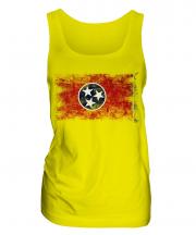 Tennessee State Distressed Flag Ladies Vest
