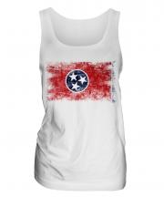 Tennessee State Distressed Flag Ladies Vest