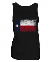 Texas State Distressed Flag Ladies Vest