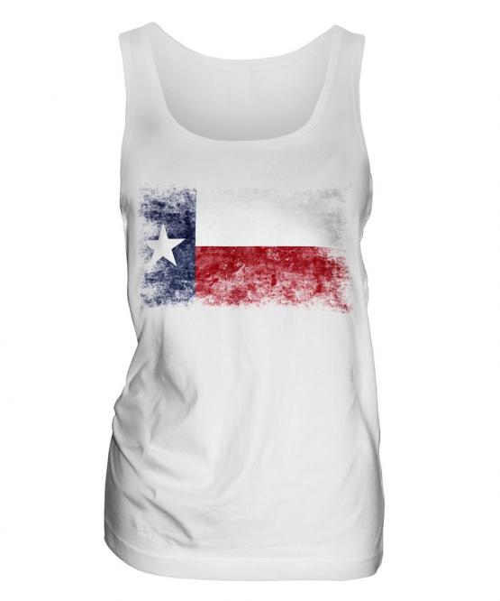 Texas State Distressed Flag Ladies Vest
