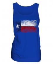 Texas State Distressed Flag Ladies Vest