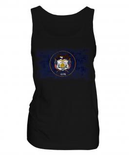 Utah State Distressed Flag Ladies Vest