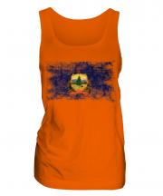 Vermont State Distressed Flag Ladies Vest