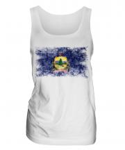 Vermont State Distressed Flag Ladies Vest