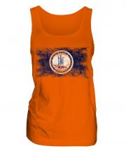 Virginia State Distressed Flag Ladies Vest