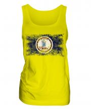 Virginia State Distressed Flag Ladies Vest