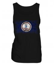 Virginia State Distressed Flag Ladies Vest