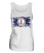 Virginia State Distressed Flag Ladies Vest