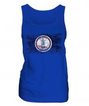 Virginia State Distressed Flag Ladies Vest
