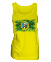 Washington State Distressed Flag Ladies Vest