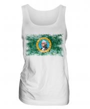 Washington State Distressed Flag Ladies Vest
