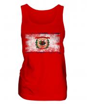 West Virginia State Distressed Flag Ladies Vest