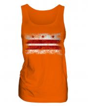 Washington Dc Distressed Flag Ladies Vest