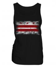 Washington Dc Distressed Flag Ladies Vest