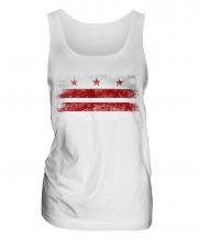Washington Dc Distressed Flag Ladies Vest