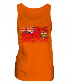 Manitoba Distressed Flag Ladies Vest