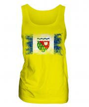 Northwest Territories Distressed Flag Ladies Vest