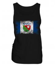 Northwest Territories Distressed Flag Ladies Vest