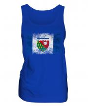 Northwest Territories Distressed Flag Ladies Vest