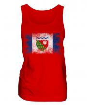Northwest Territories Distressed Flag Ladies Vest