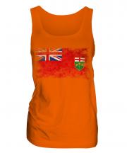 Ontario Distressed Flag Ladies Vest