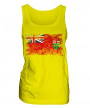 Ontario Distressed Flag Ladies Vest