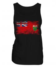 Ontario Distressed Flag Ladies Vest