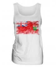 Ontario Distressed Flag Ladies Vest