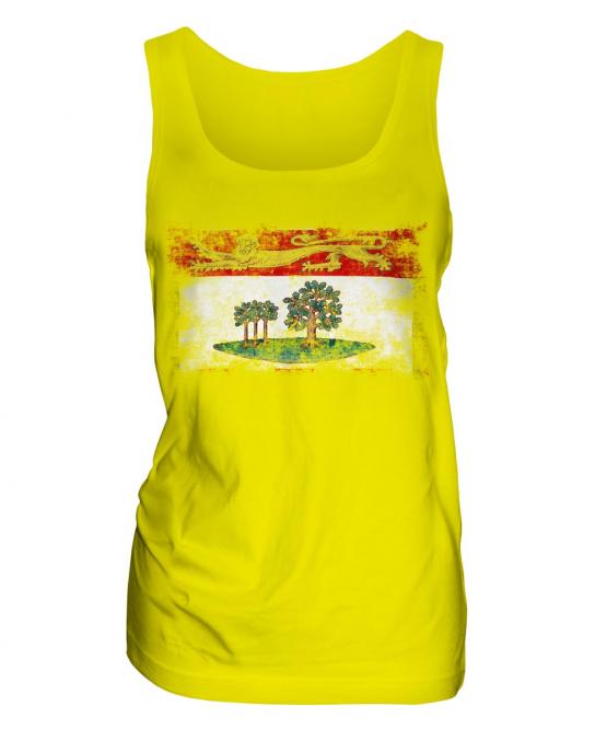 Prince Edward Island Distressed Flag Ladies Vest