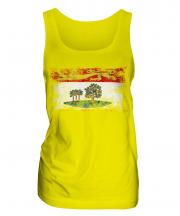 Prince Edward Island Distressed Flag Ladies Vest