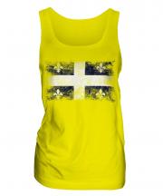 Quebec Distressed Flag Ladies Vest