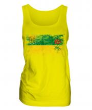 Saskatchewan Distressed Flag Ladies Vest