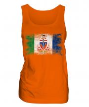 Yukon Distressed Flag Ladies Vest